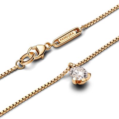 Pandora Nova Lab-grown Diamond Pendant Necklace carat tw 14k Gold