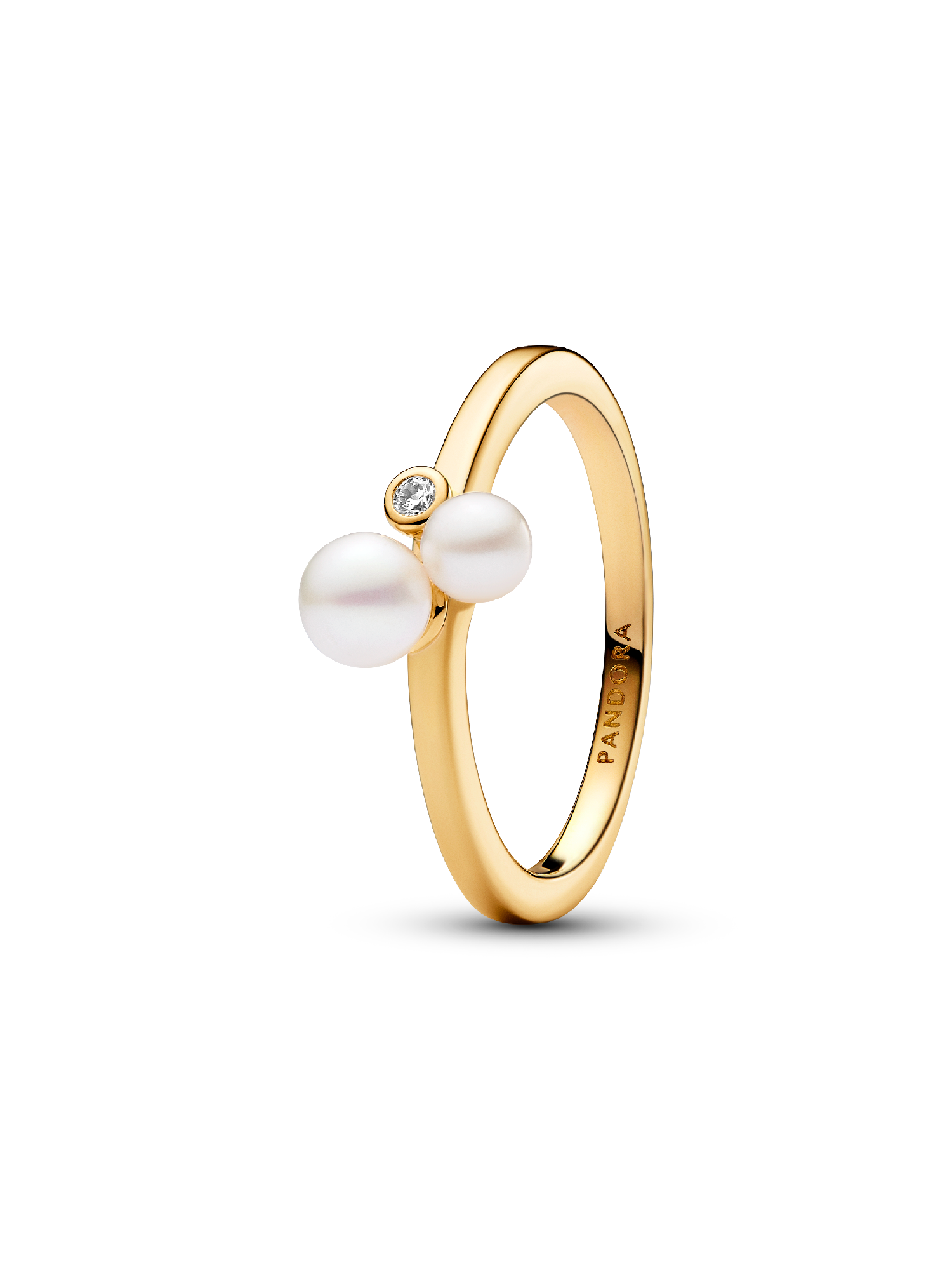 Duo Treated Freshwater Cultured Pearls Ring
