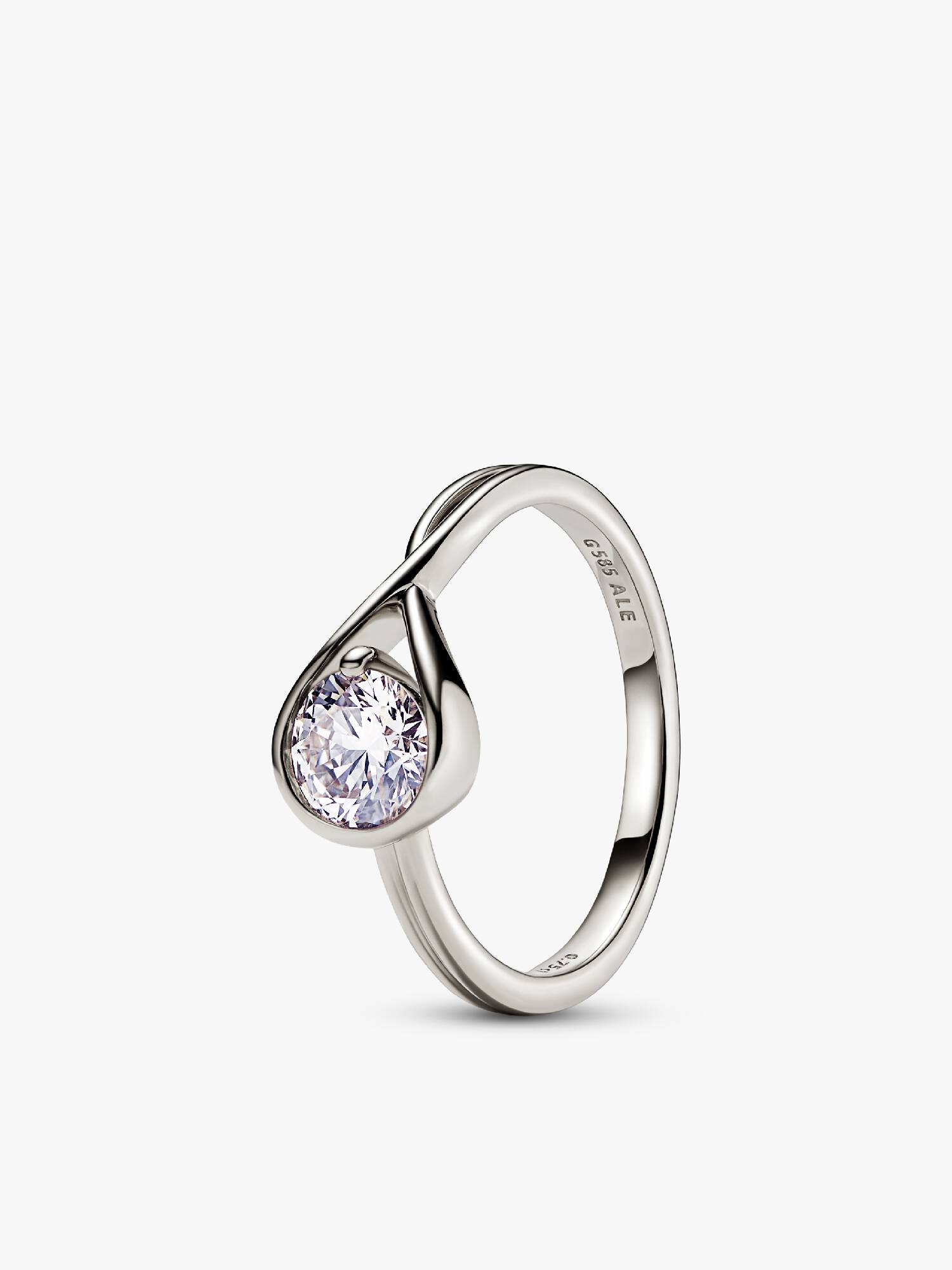 FINAL SALE - Pandora Infinite 14k White Gold Lab-grown Diamond Ring
