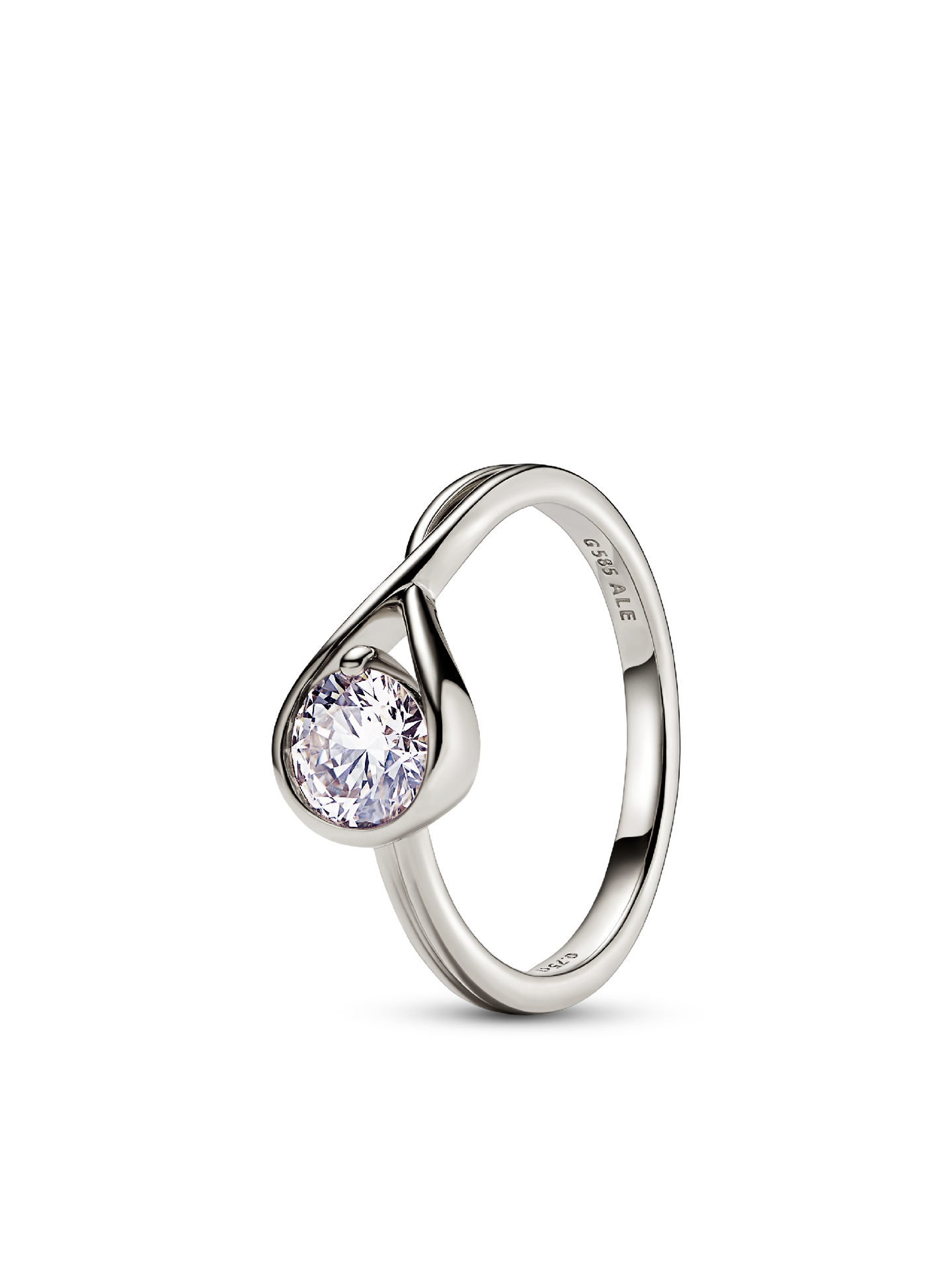 Женские кольца Pandora Infinite 14k White Gold Lab-grown Diamond #159449C01, цвет: Белое золото — фото 1