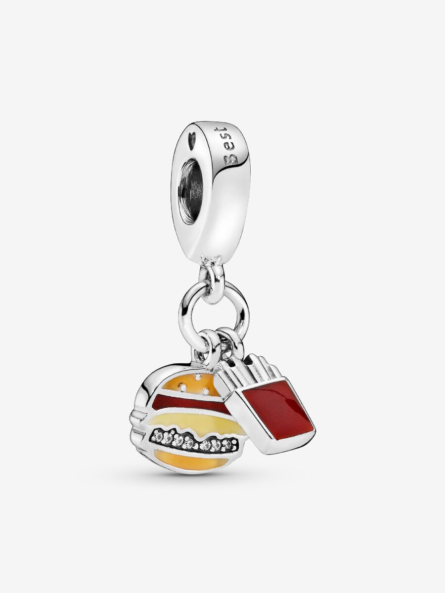 Burger & Fries Best Friends Dangle Charm