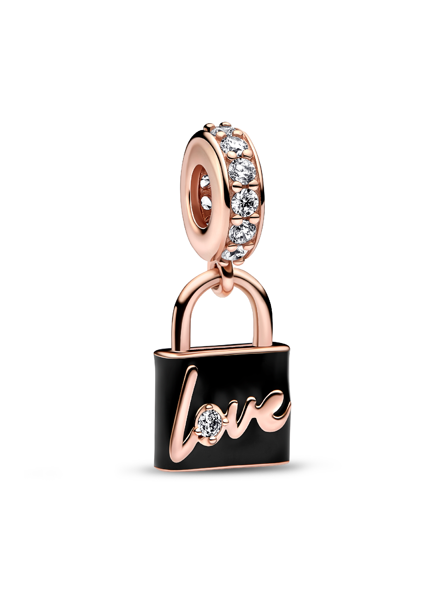 Love Padlock Dangle Charm