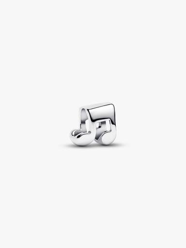Sterling Silver Semi Quaver Music Note Charm - 925 Silver Musical Score Charm