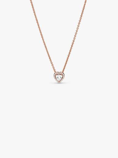 Sparkling Heart Collier Necklace