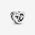 Entwined Infinite Hearts Charm