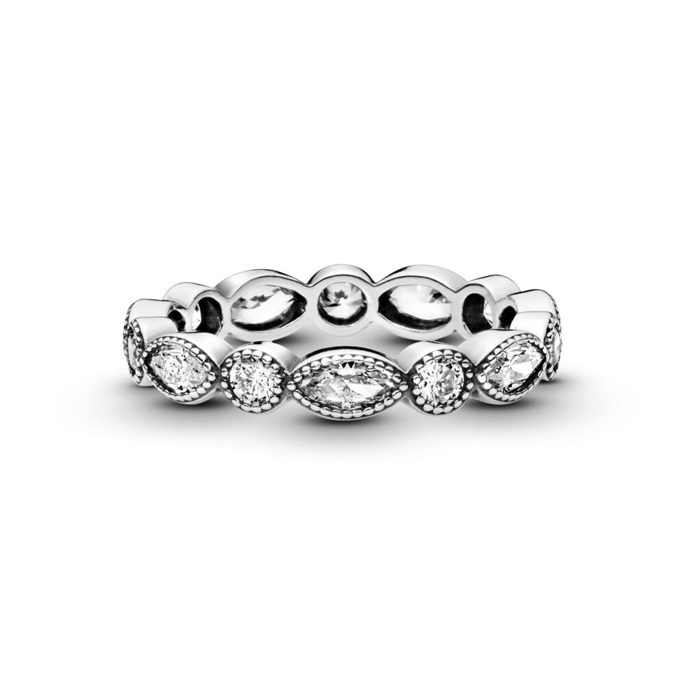 Alluring Brilliant Marquise Stackable Ring, CZ