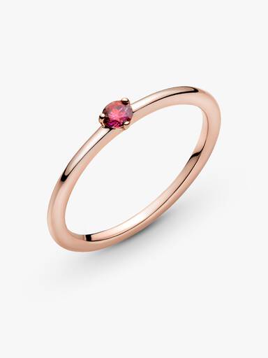 FINAL SALE - Red Solitaire Ring