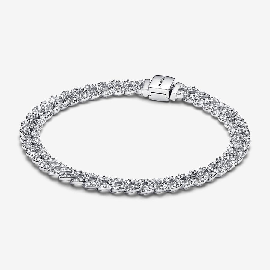 Pandora Timeless Pave Chain Bracelet - 7.9 Inches