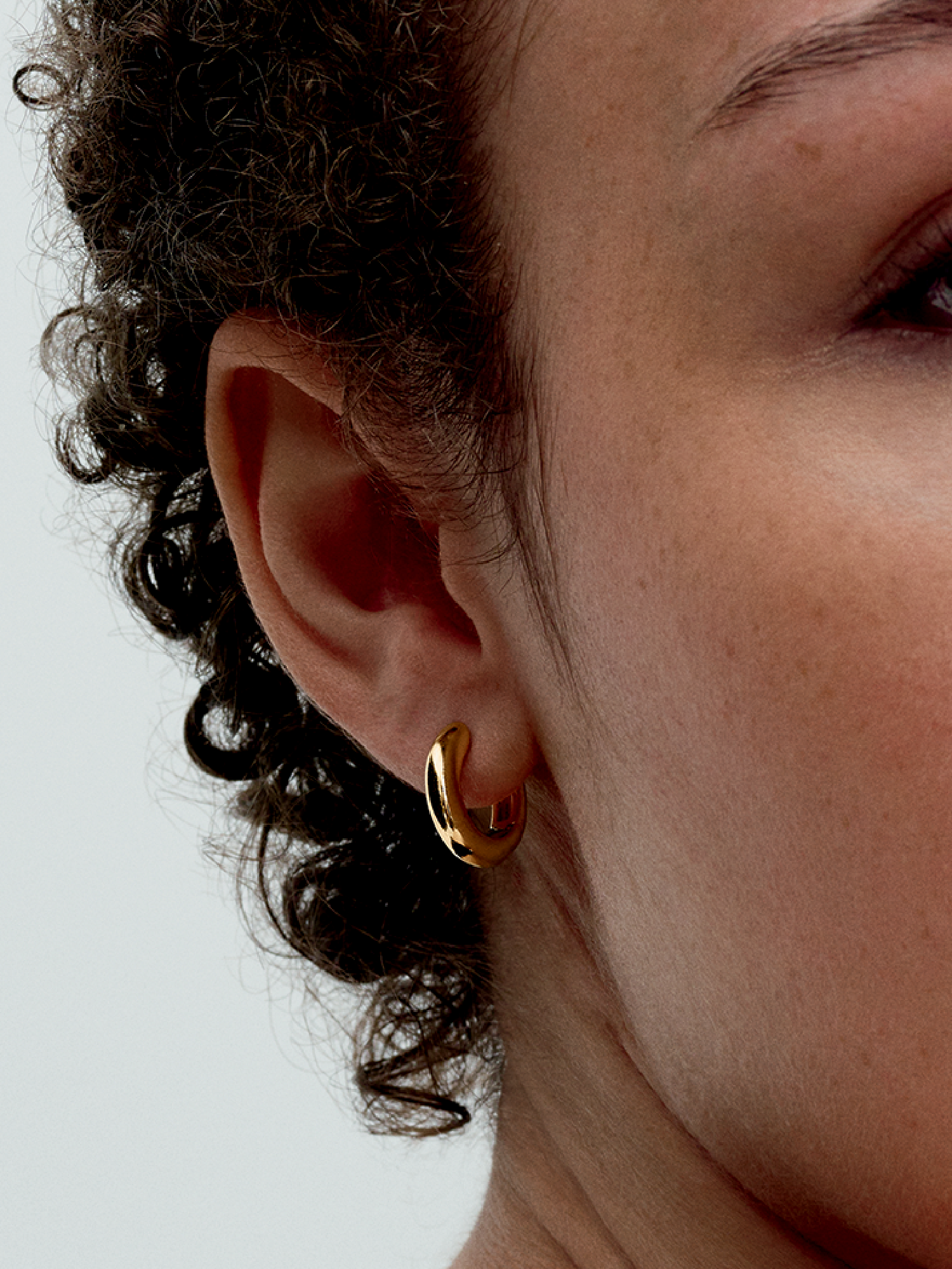 Round Open Hoop Earrings