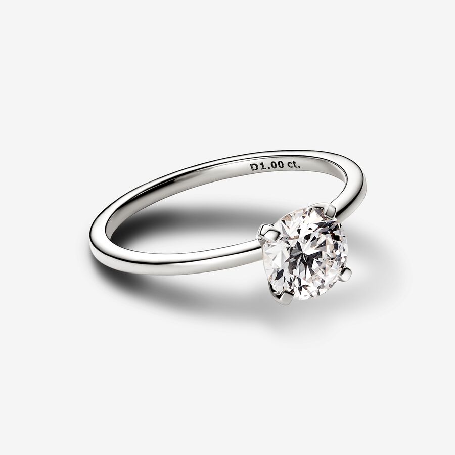 Expensive Pandora Rings Pandora Era 14k White Gold Lab-grown Diamond Ring | White gold | Pandora US