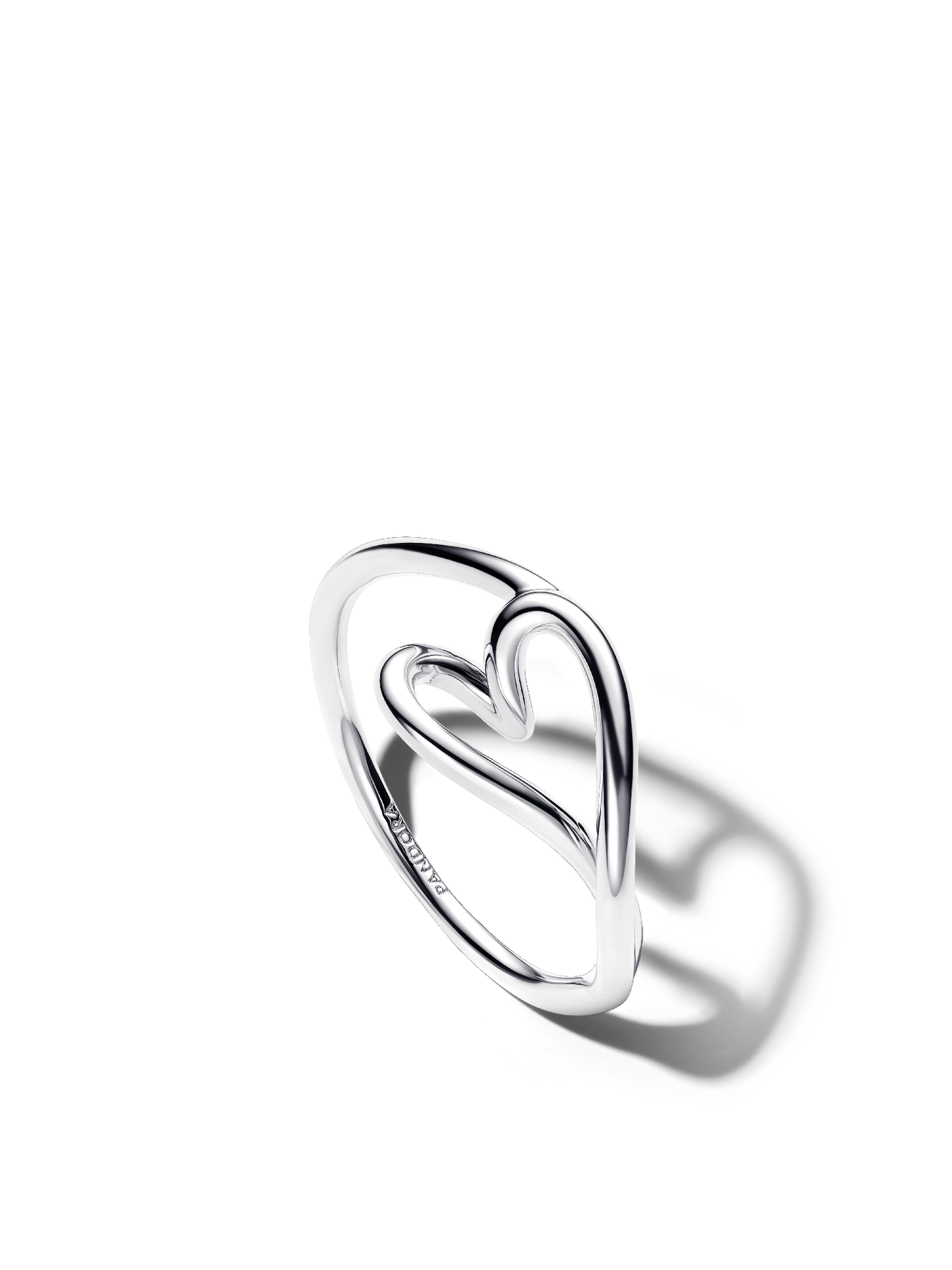 Женское кольцо Pandora Organically Shaped Heart Small, Sterling silver, цвет: Серебро — фото 1
