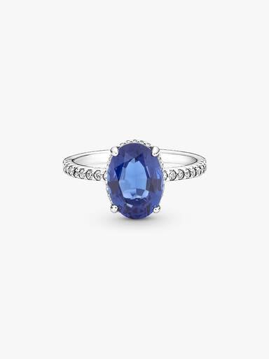 Sparkling Statement Halo Ring