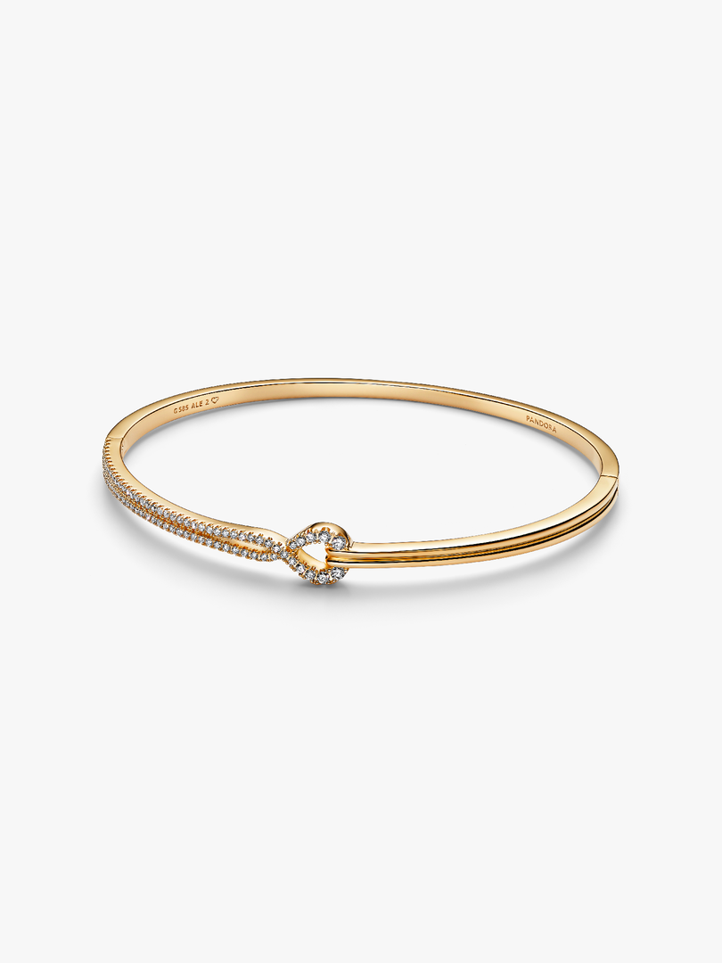 Pandora Infinite Lab-grown Diamond Pavé Double Row Bangle