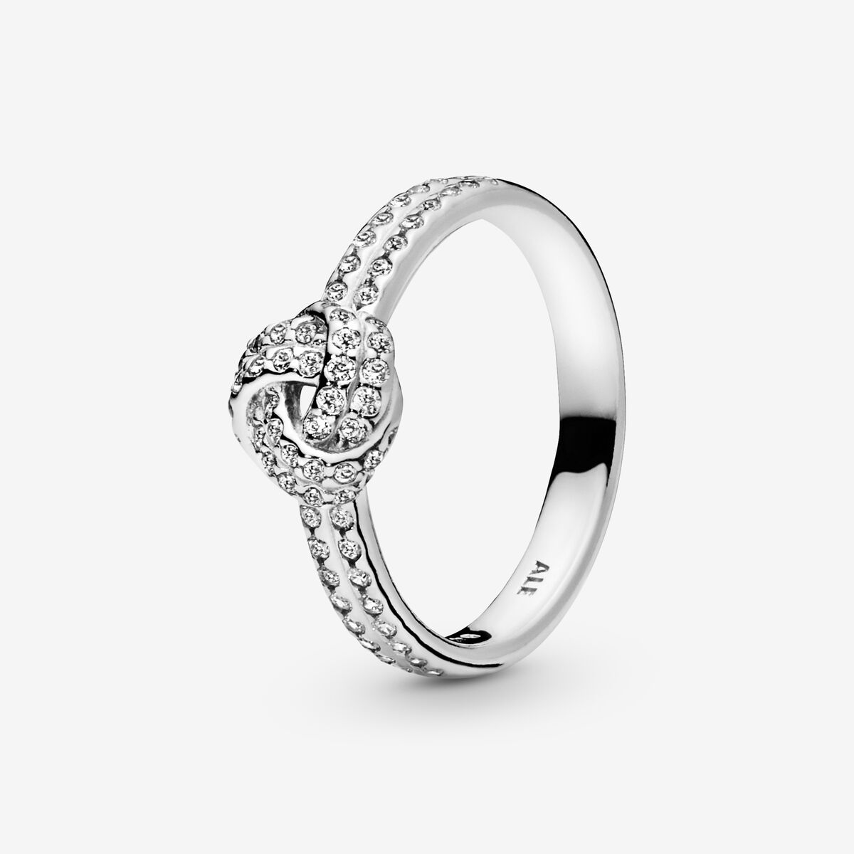 Sparkling Love Knot Ring with Cubic Zirconia | Sterling silver | Pandora US