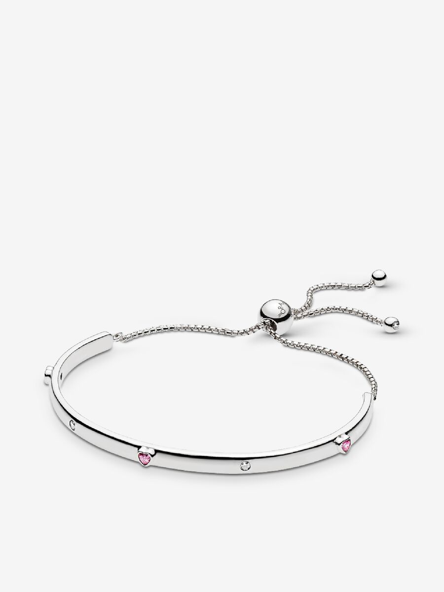 Explosion of Love Bracelet, Fancy Fuchsia Pink & Clear CZ