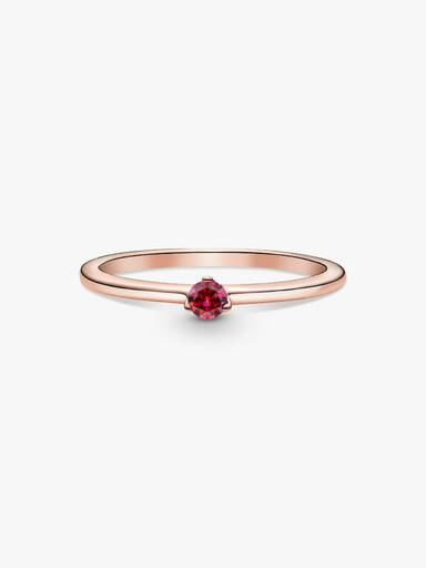 FINAL SALE - Red Solitaire Ring