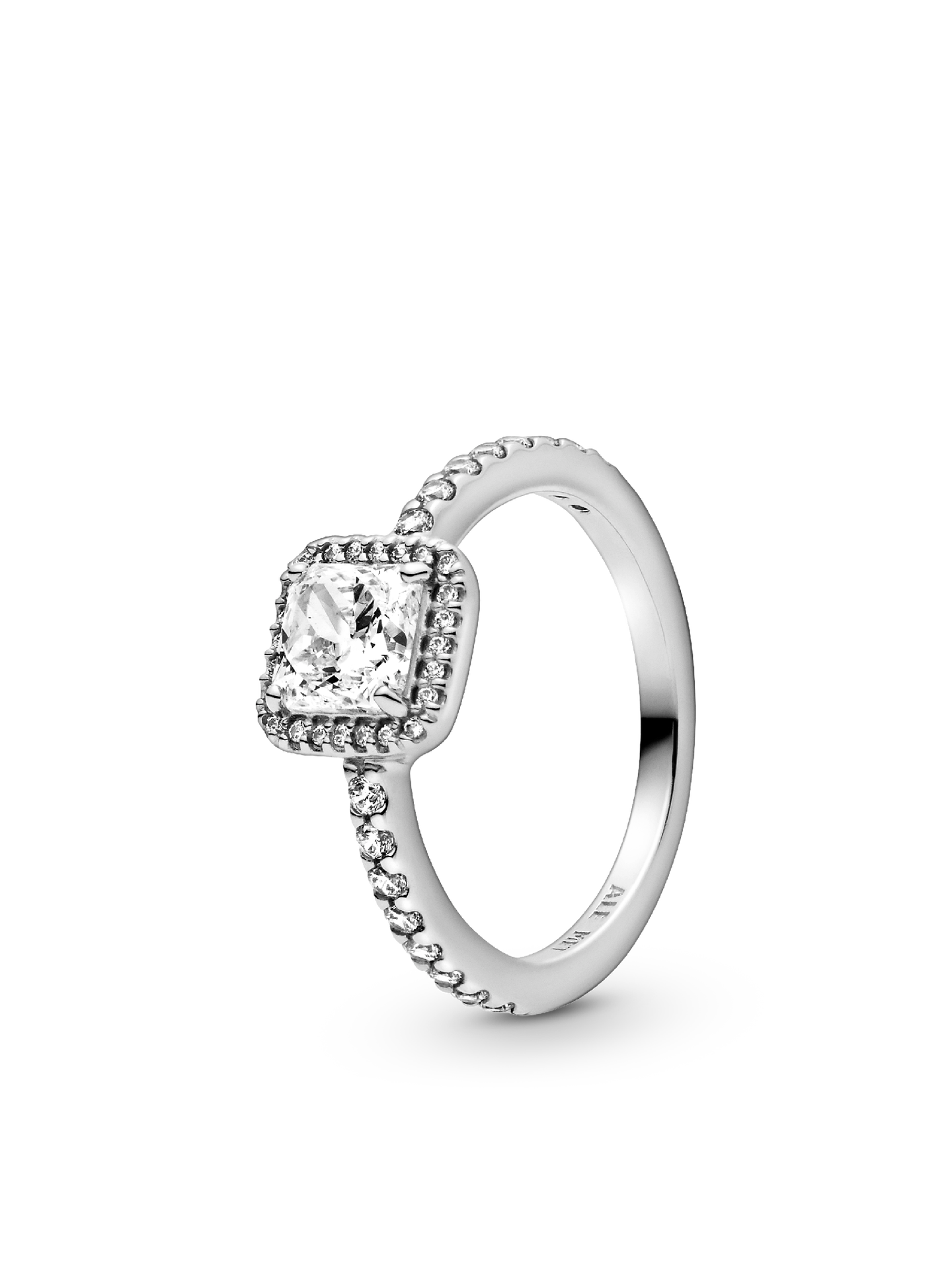 Женское кольцо Pandora Square Sparkle Halo, Sterling silver, цвет: Серебро — фото 1