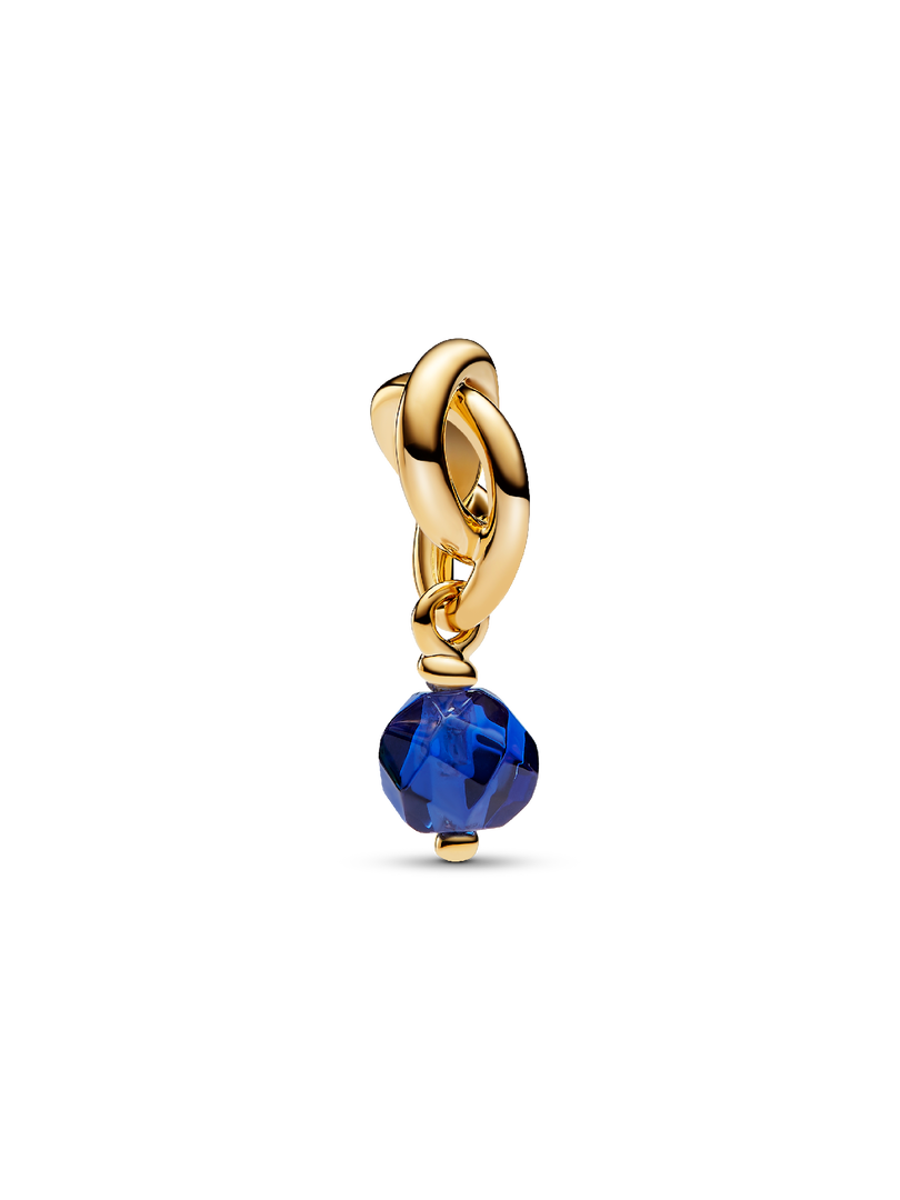 September Blue Eternity Circle Dangle Charm