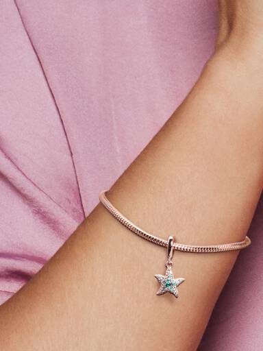 FINAL SALE - Sparkling Starfish Dangle Charm