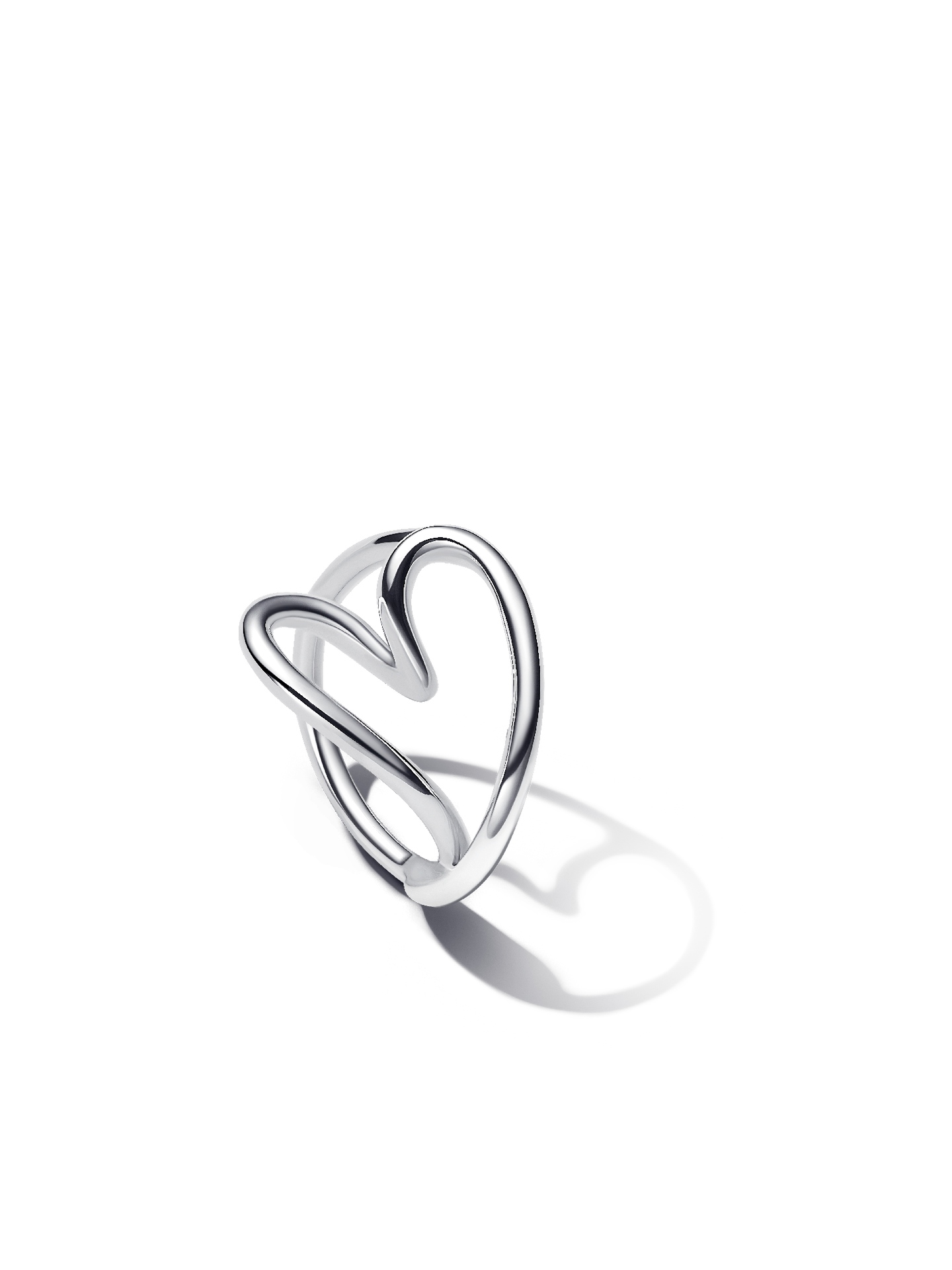 Женское кольцо Pandora Organically Shaped Heart, Sterling silver, цвет: Серебро — фото 1