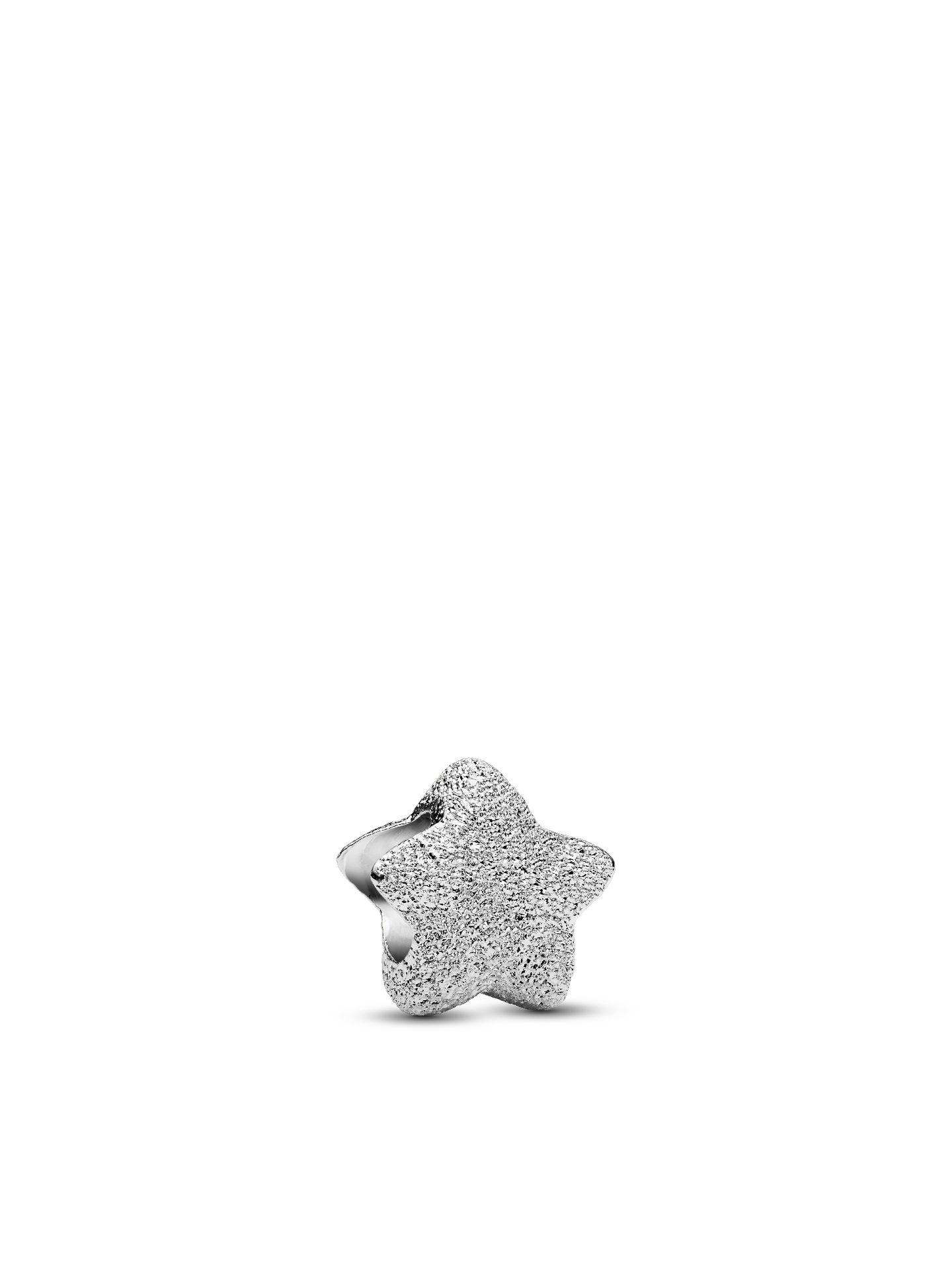 Женский шарм Pandora Textured Star Mini Charm, Sterling silver, цвет: Серебро — фото 1