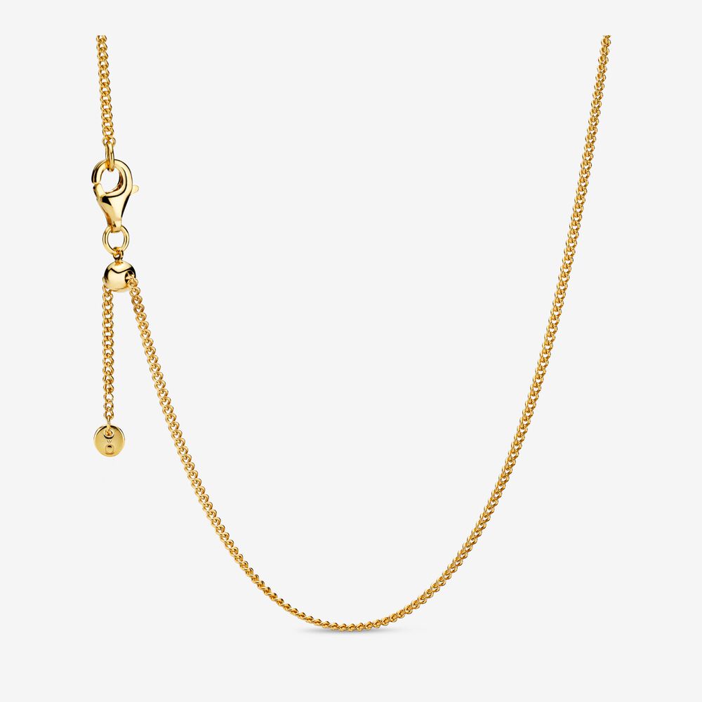 Curb Chain Necklace | Gold plated | Pandora US