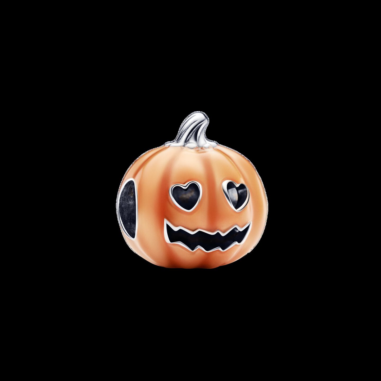 Женский шарм Pandora Glow-in-the-dark Spooky Pumpkin Charm, цвет: Серебро — фото 2
