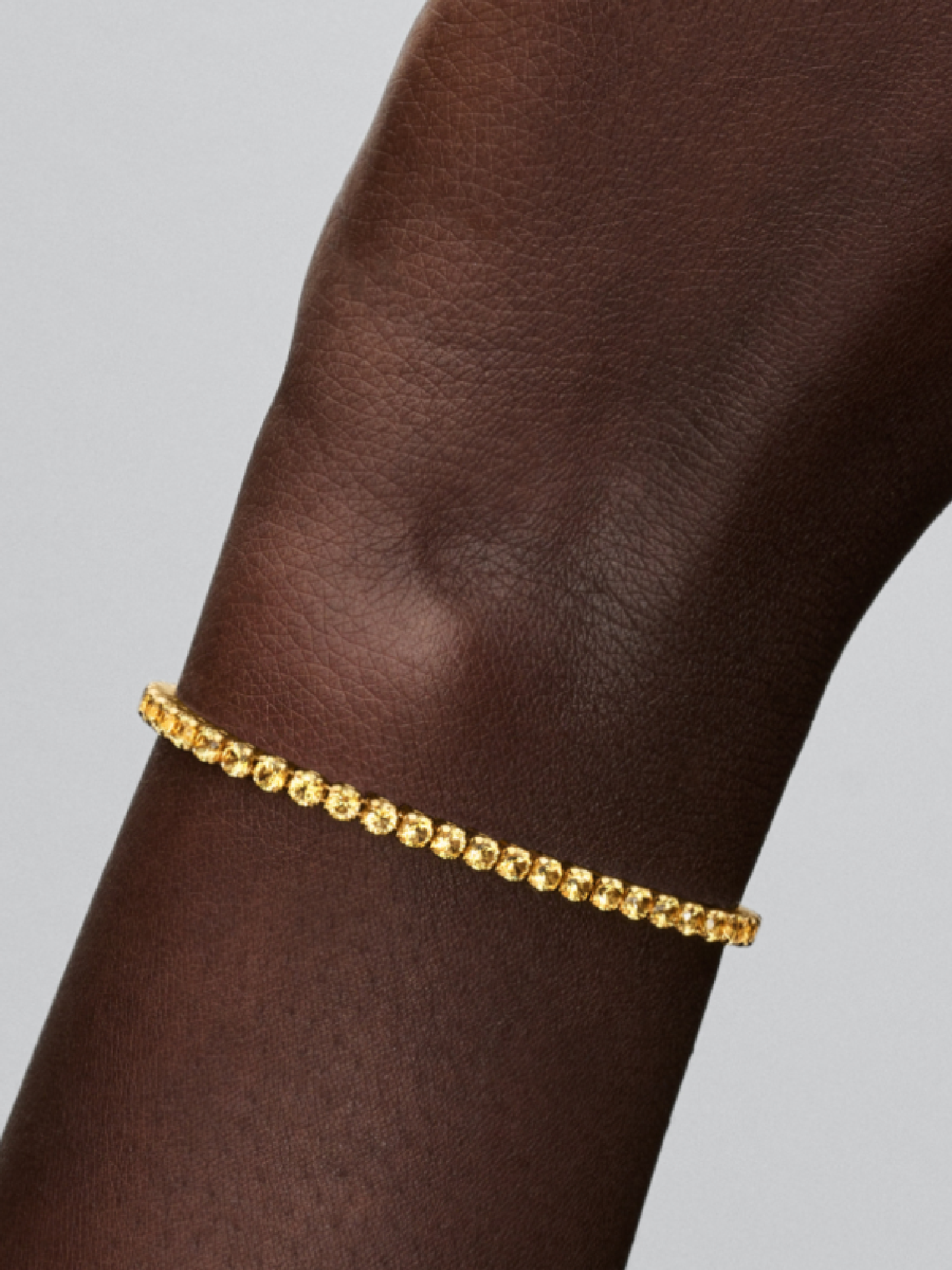 Женский браслет Pandora Sparkling Yellow Tennis, цвет: Позолоченный — фото 3