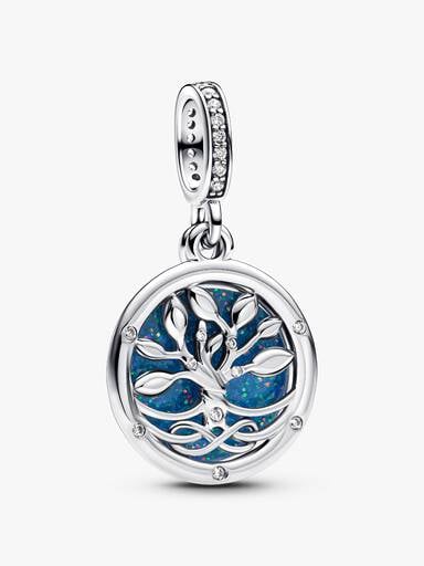 Glow-in-the-dark Infinity Tree Double Dangle Charm