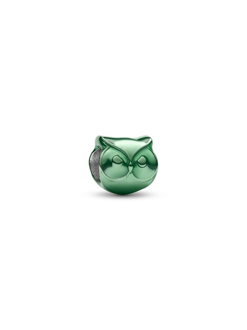 Green Owl Mini Charm