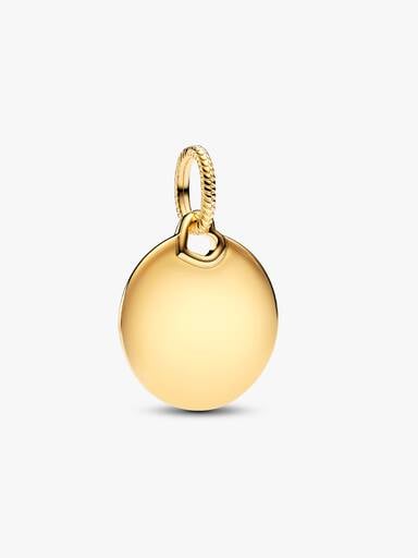 Engravable Round Tag Dangle Charm