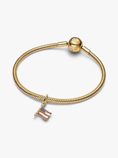 American Flag Dangle Charm