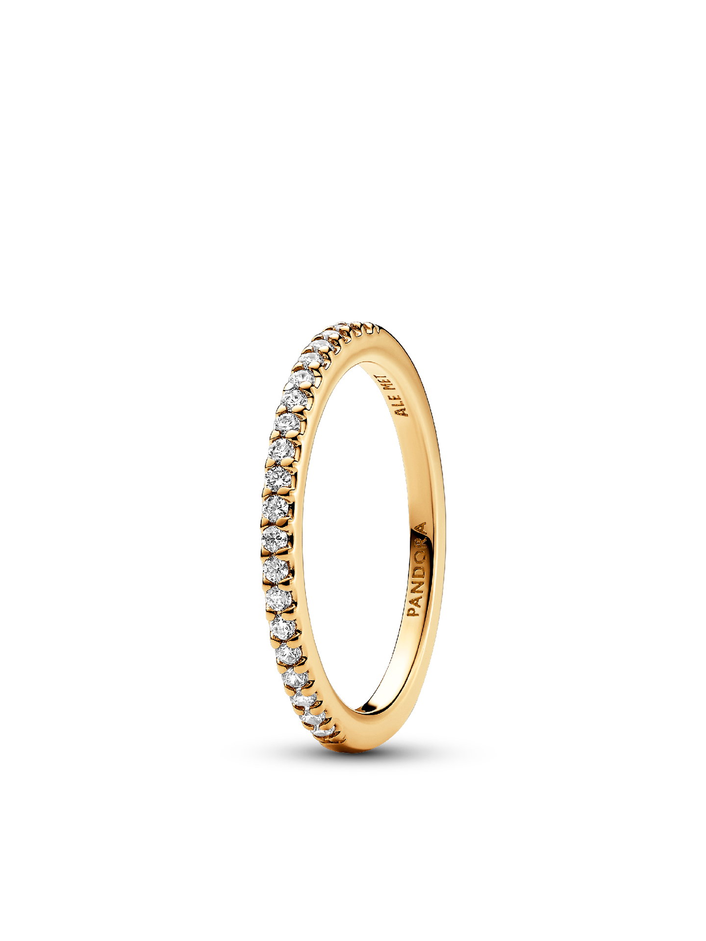 Женское кольцо Pandora Sparkling Band, Gold plated, цвет: Позолоченный — фото 1