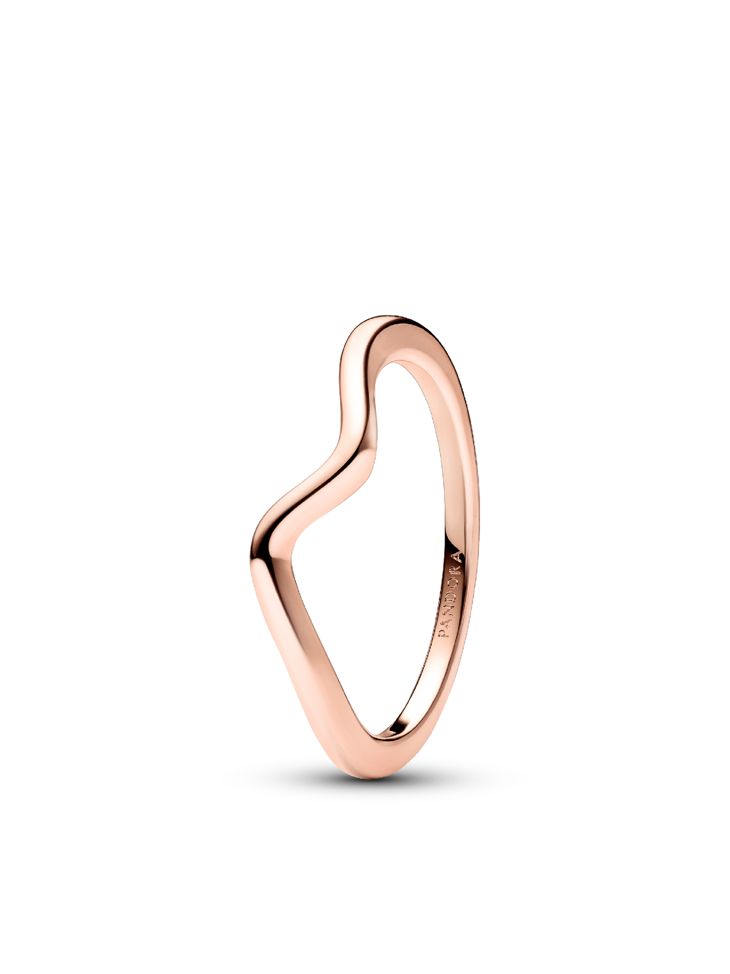 Женское кольцо Pandora Polished Wave, Rose gold plated, цвет: Покрытие розовым золотом