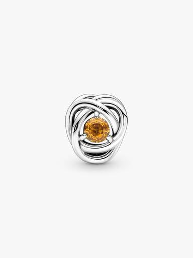 November Honey Eternity Circle Charm