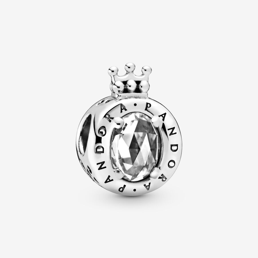 FINAL SALE - Clear Sparkling Crown O Charm image number 0