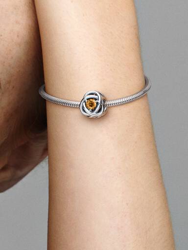 November Honey Eternity Circle Charm