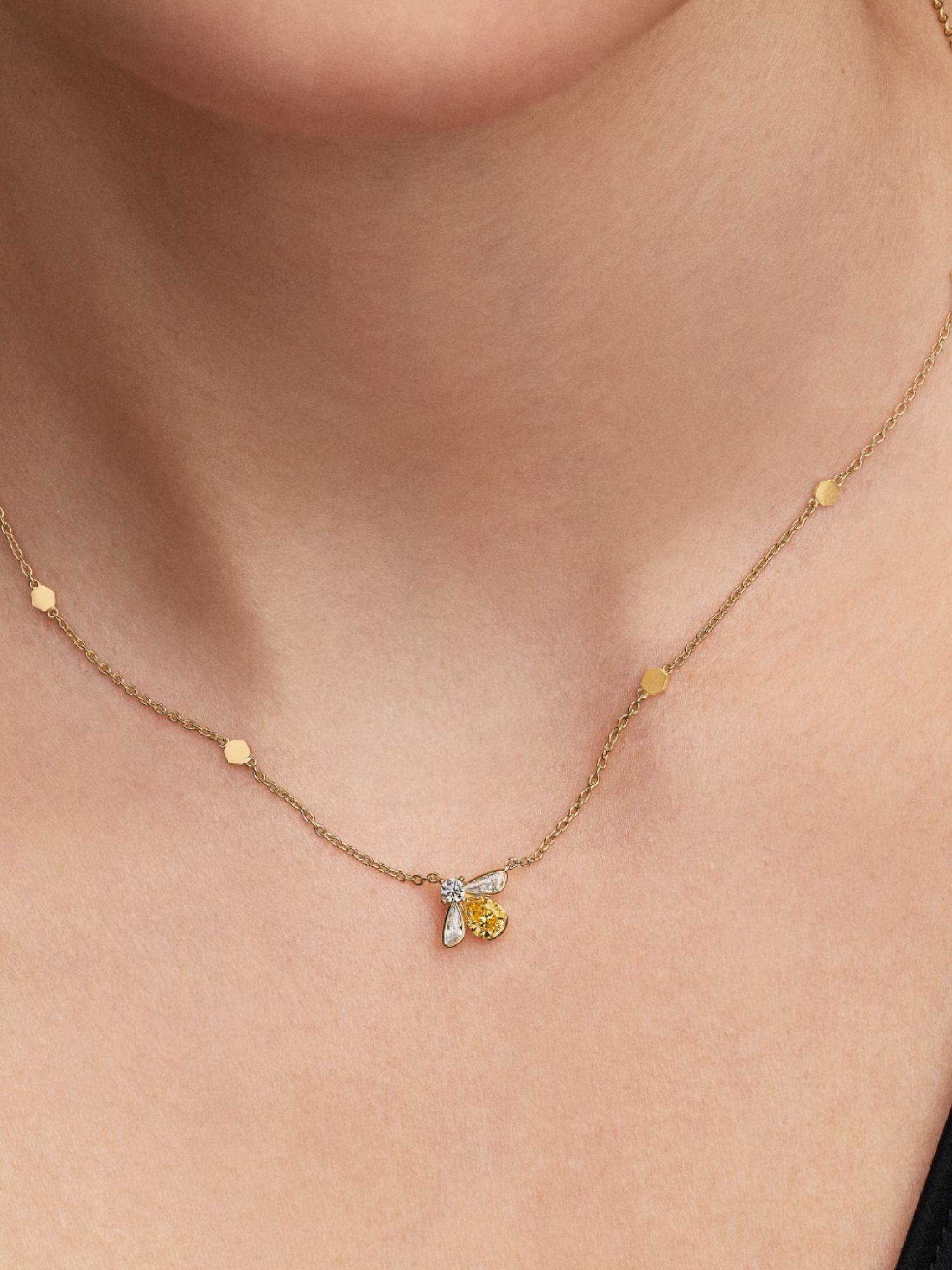 Honey Bee Pendant Necklace