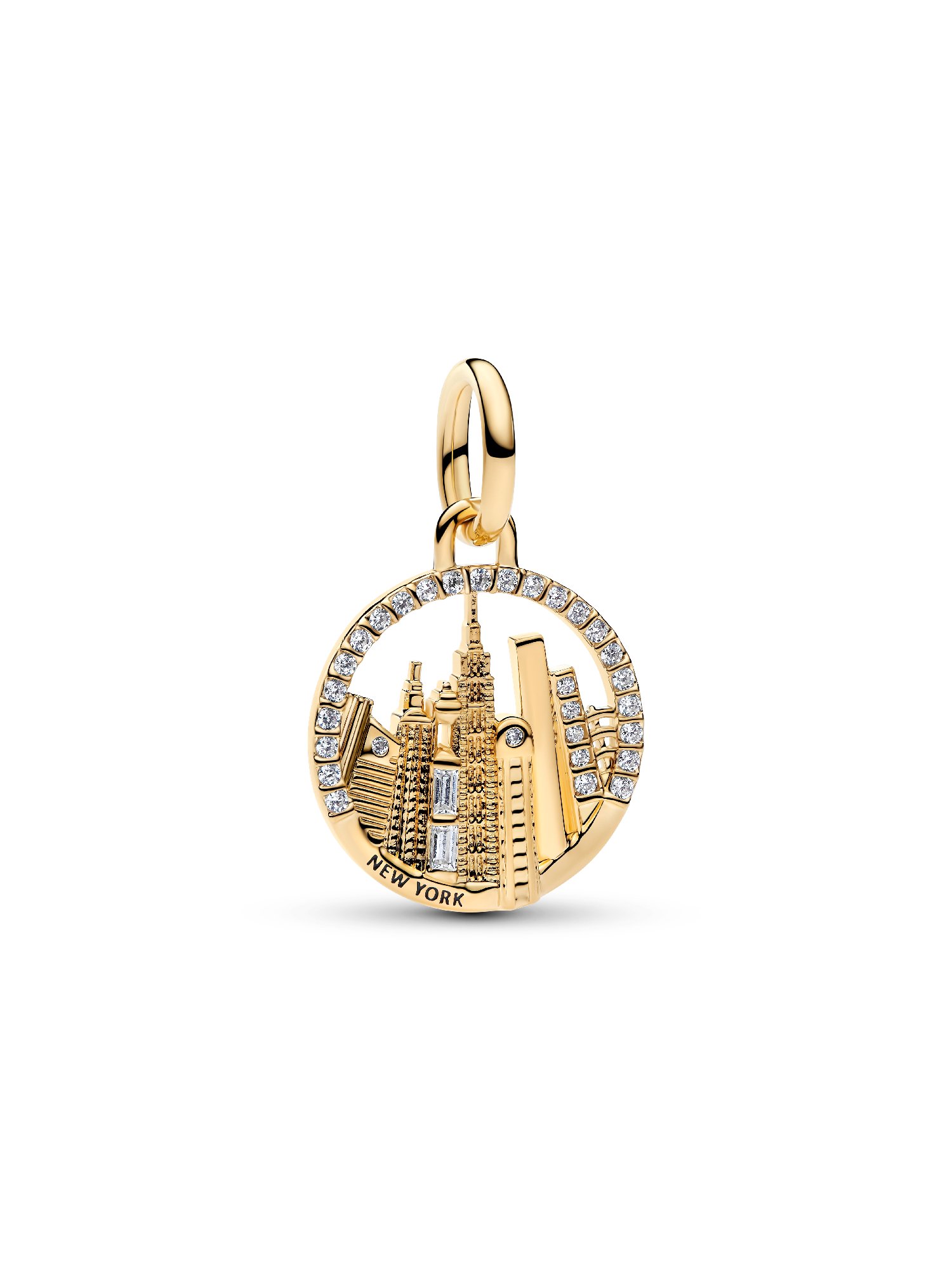 New York Skyline Dangle Charm