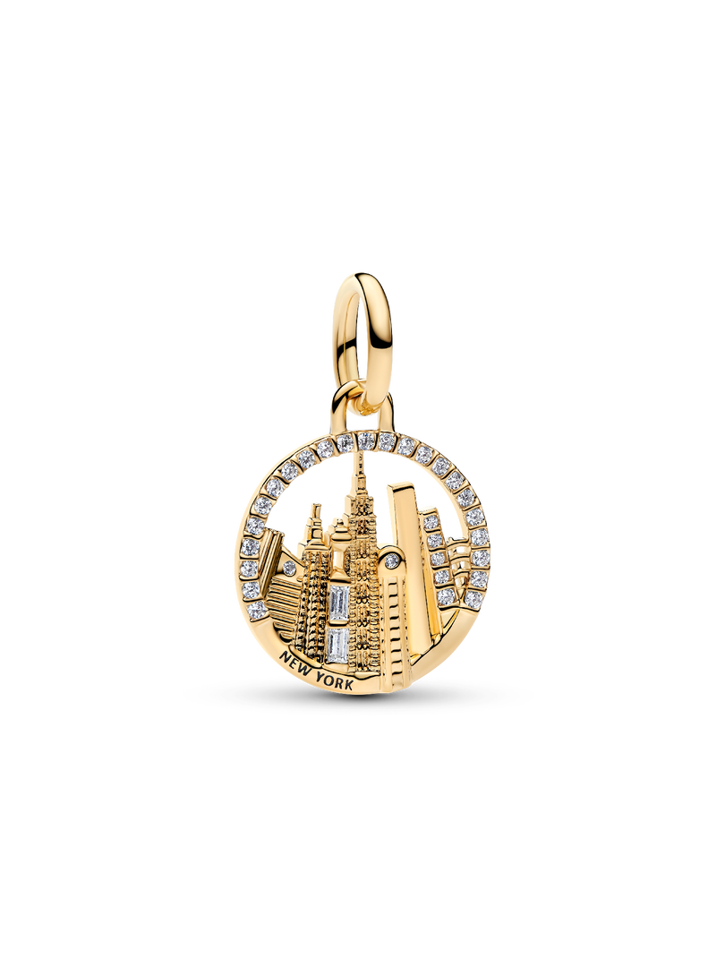 New York Skyline Dangle Charm