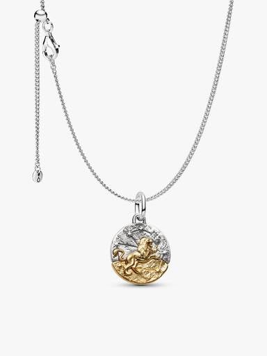 Leo Medallion Charm Necklace Set