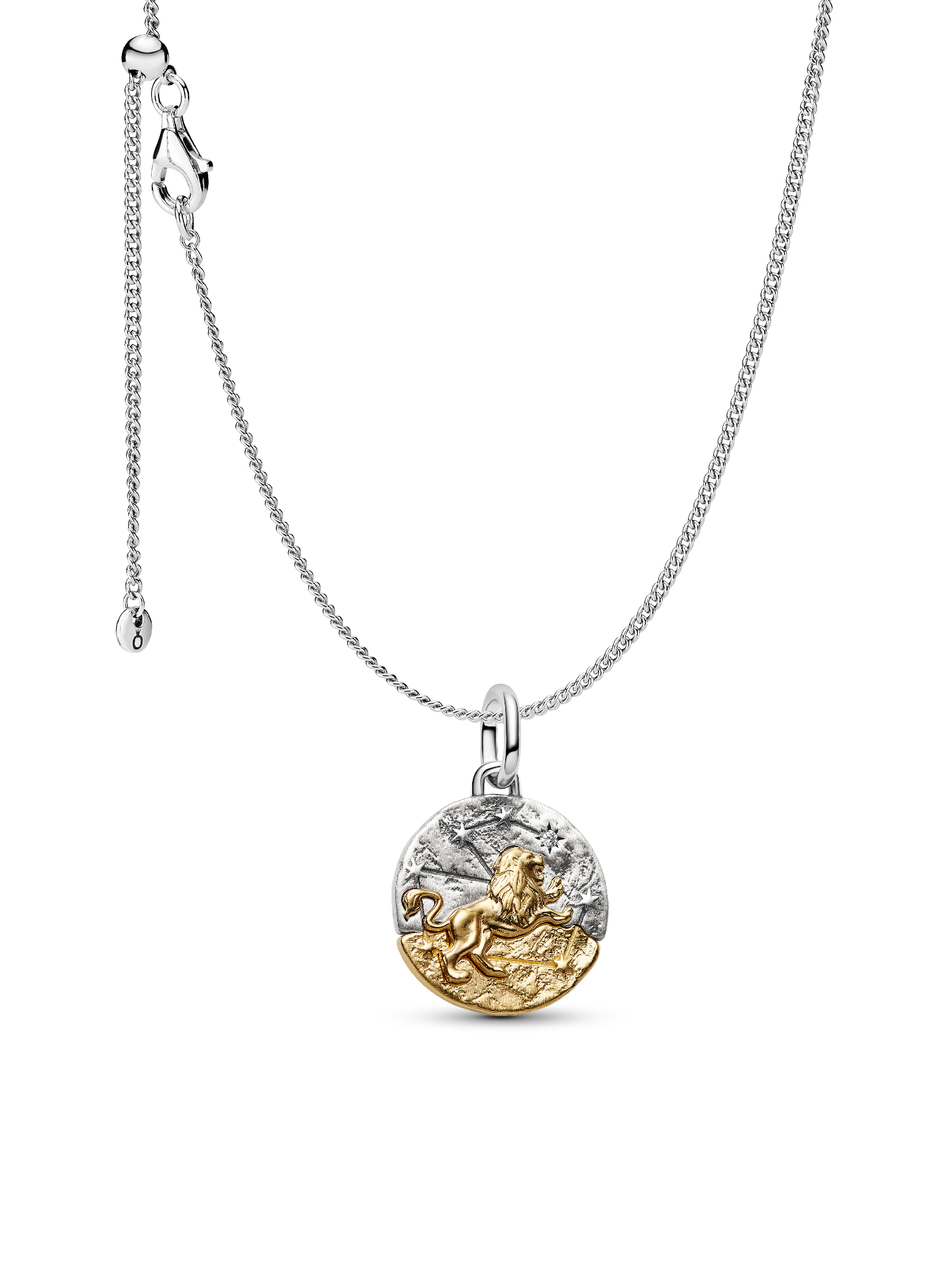 Leo Medallion  Charm Necklace Set