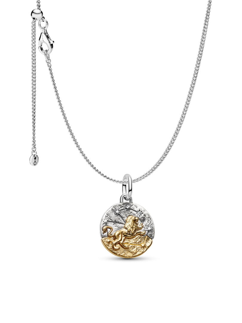 Leo Medallion Charm Necklace Set