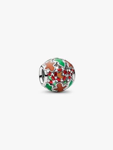 Holiday Joy Openwork Charm, Platinum Plated