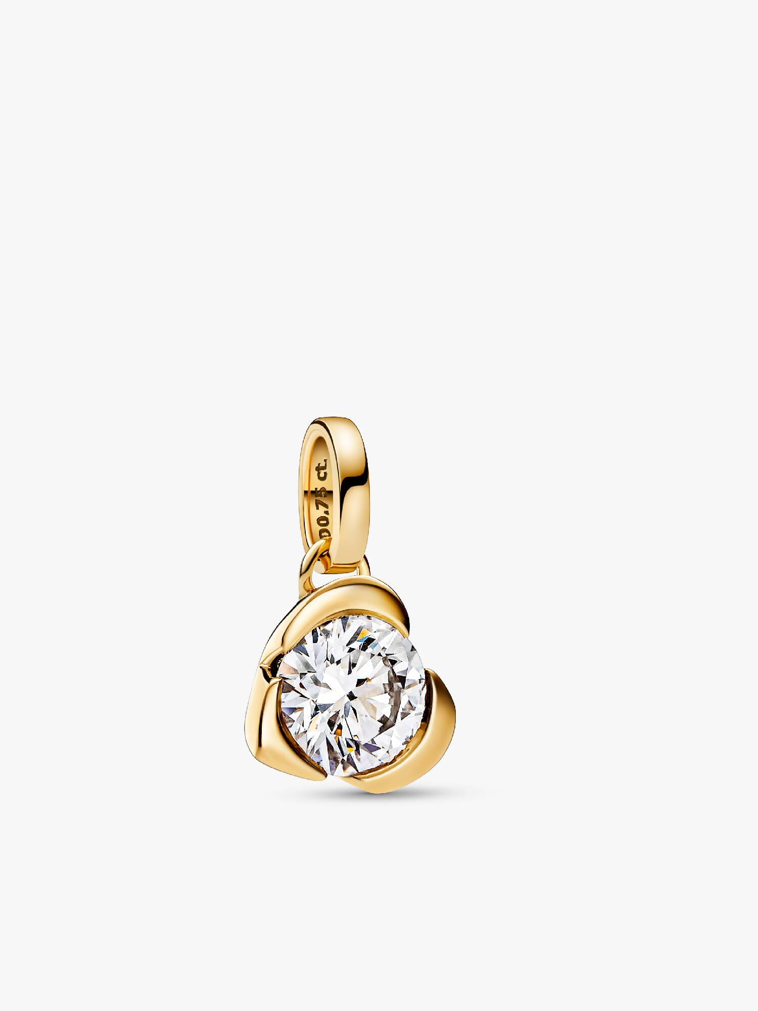 FINAL SALE - Pandora Talisman 14k Gold Lab-grown Diamond Heart Pendant