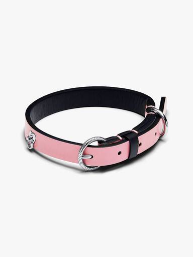 FINAL SALE - Pink Leather-free Fabric Pet Collar