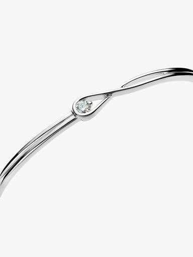 Pandora Infinite Sterling Silver Lab-grown Diamond Bangle