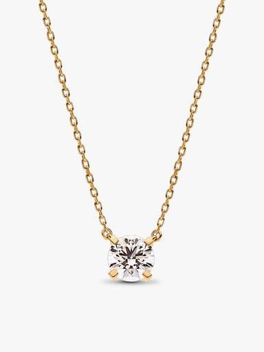 Pandora Era Lab-grown Diamond Pendant Necklace and Earring Set 2.00 carat tw 14k Gold