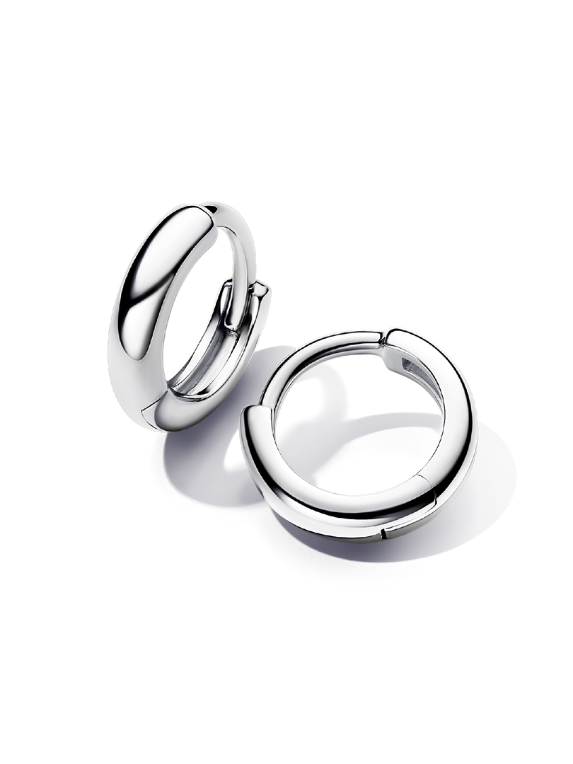 Round Huggie Hoop Earrings