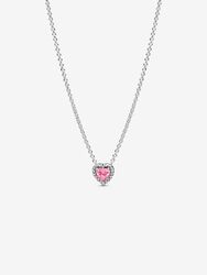 Pink Elevated Heart Necklace Pink Elevated Heart Necklace